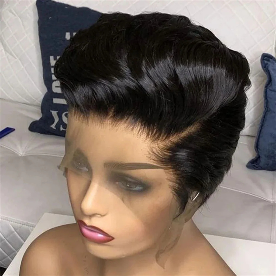 Pixie Cut Peruki Ludzkie Włosy – Short Pixie Cut Wig Human Hair Cheap recenzja i cena
