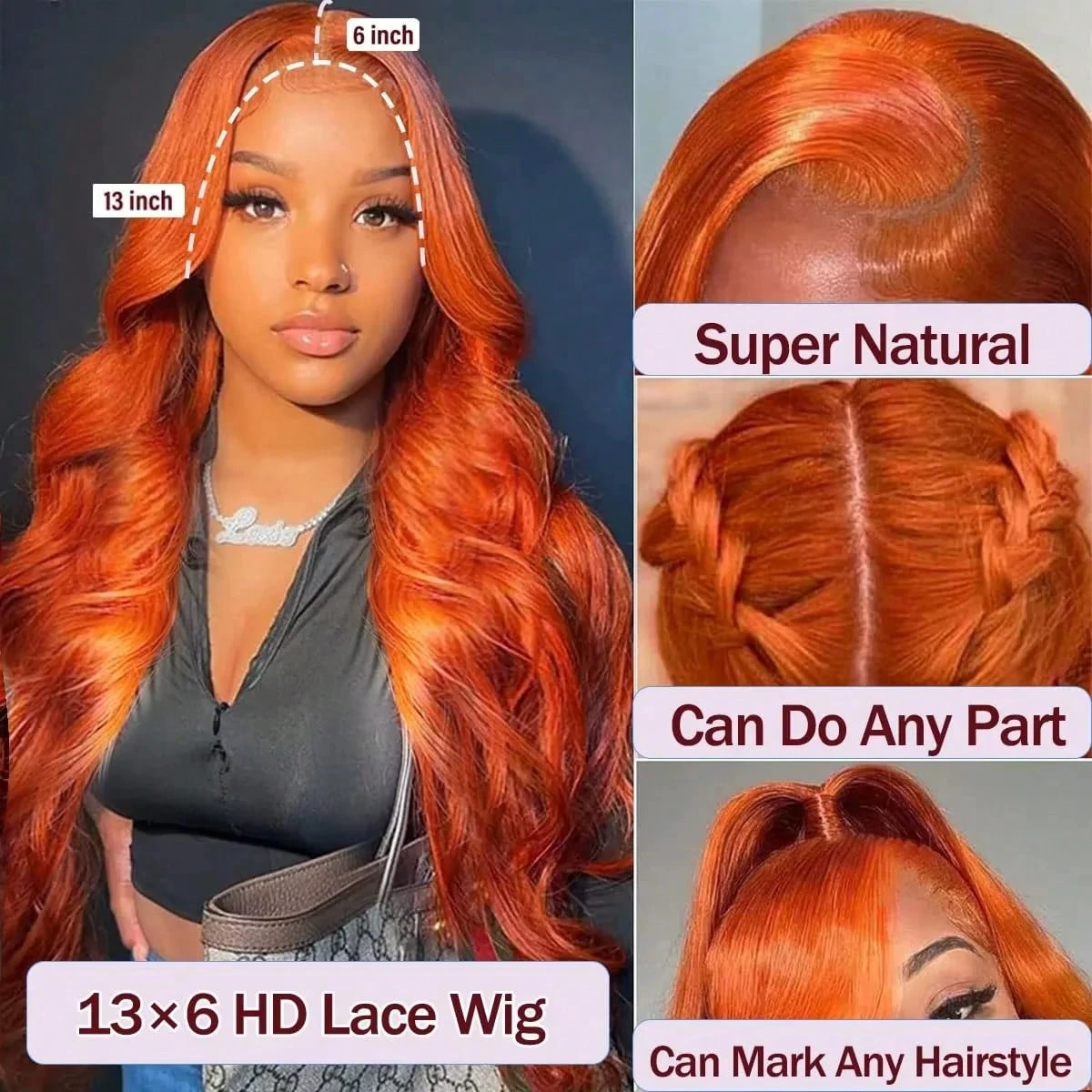 Peruka z ludzkich włosów Ginge – Hd Lace Frontal Wig Human Hair Pre Plucked recenzja i cena